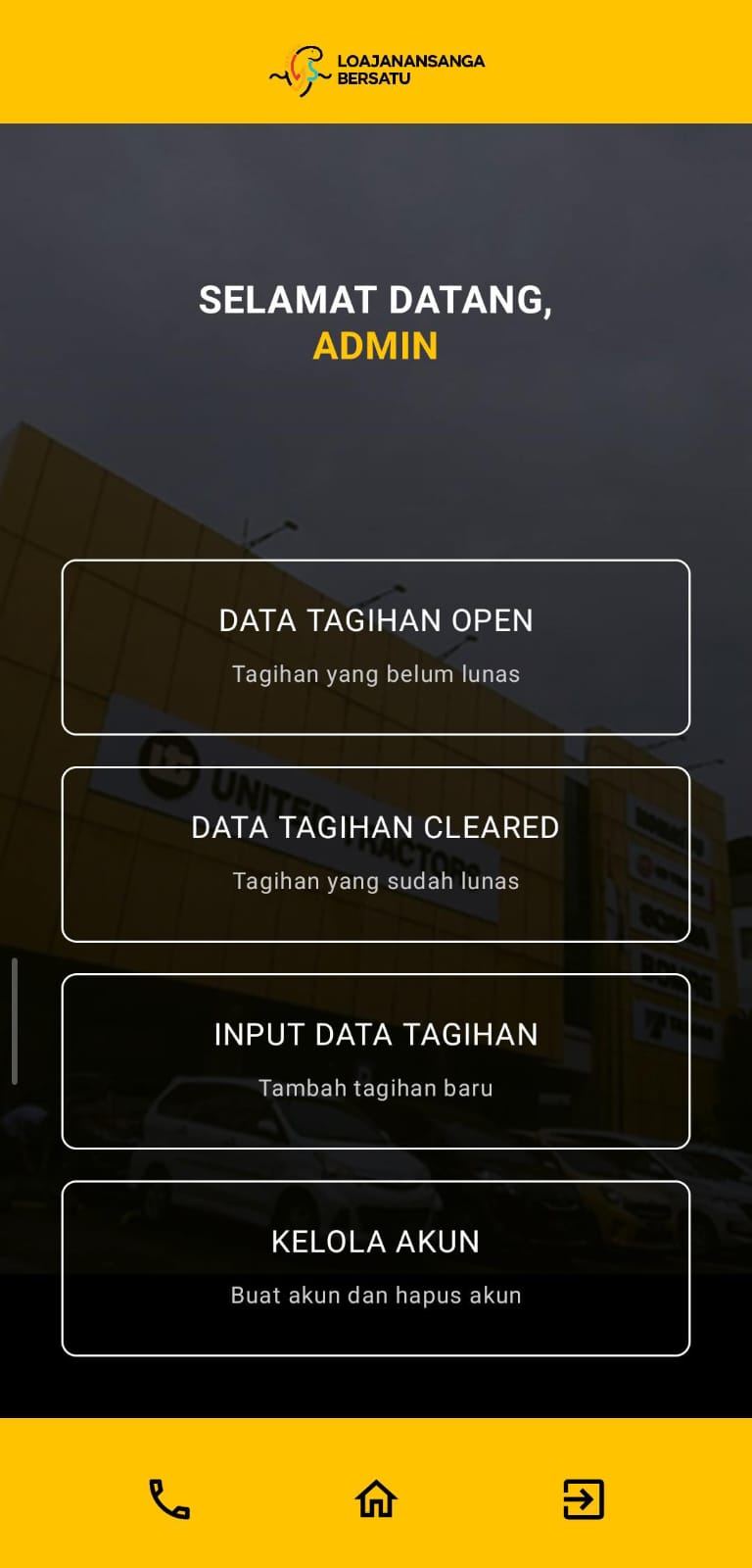 Tampilan home